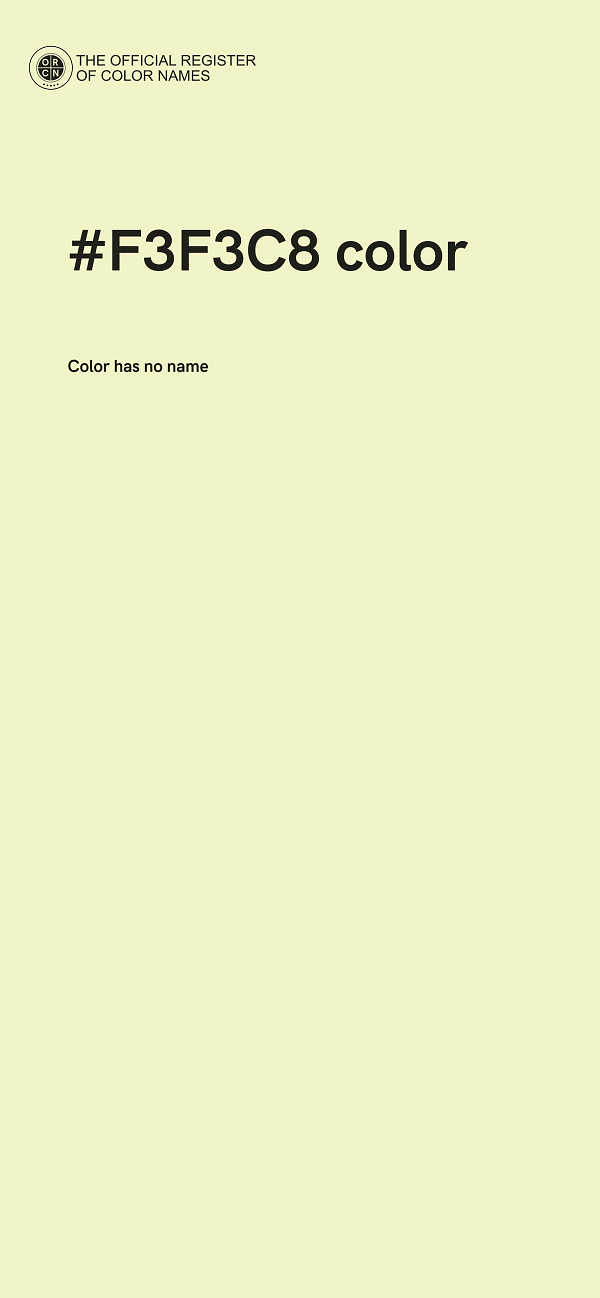 #F3F3C8 color image