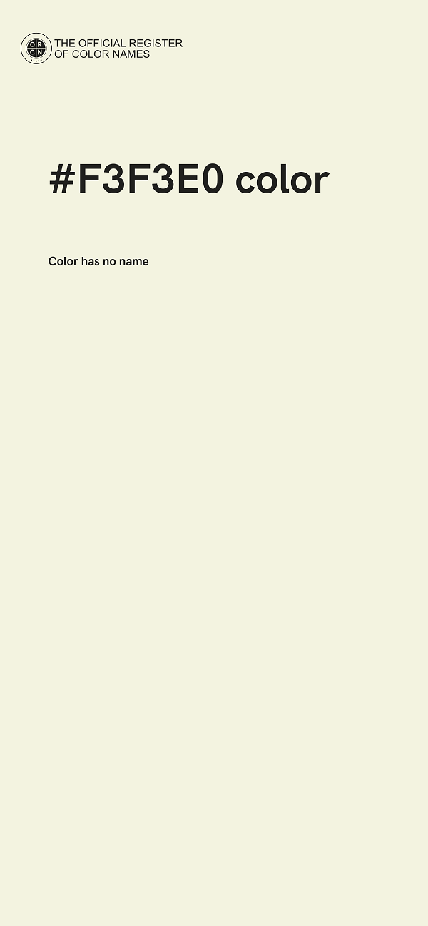 #F3F3E0 color image