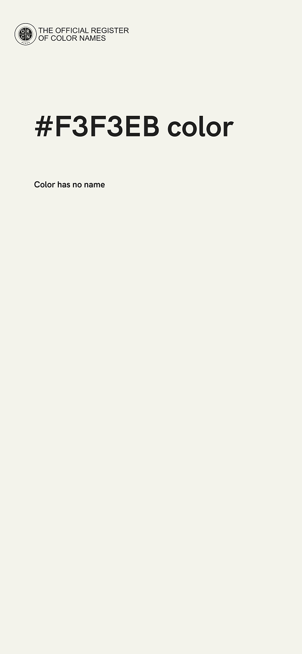 #F3F3EB color image