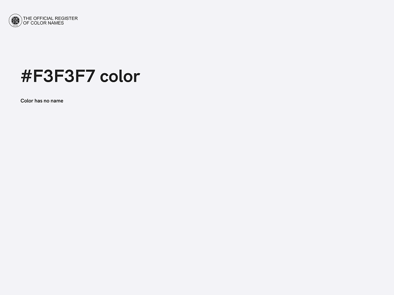 #F3F3F7 color image