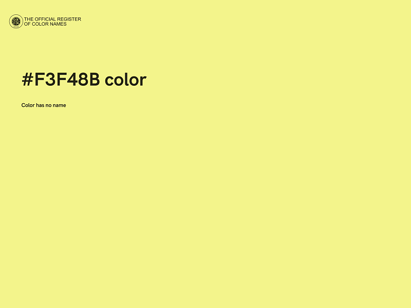 #F3F48B color image