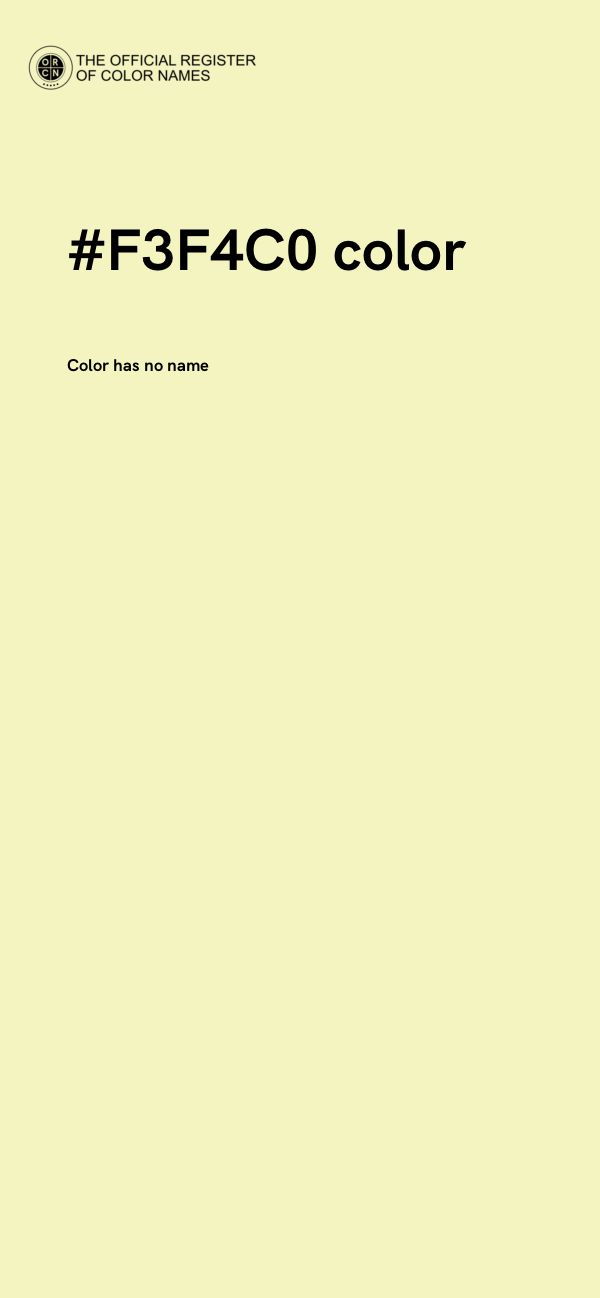 #F3F4C0 color image