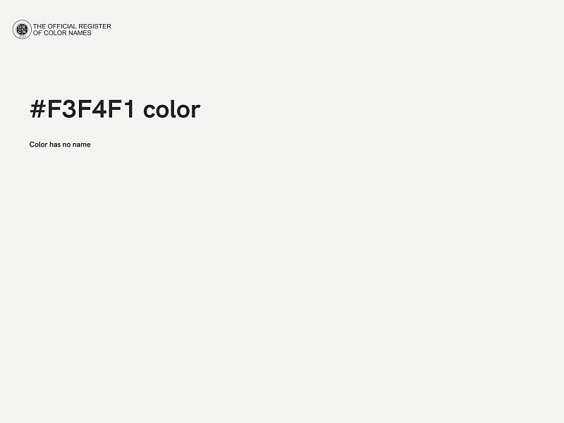 #F3F4F1 color image