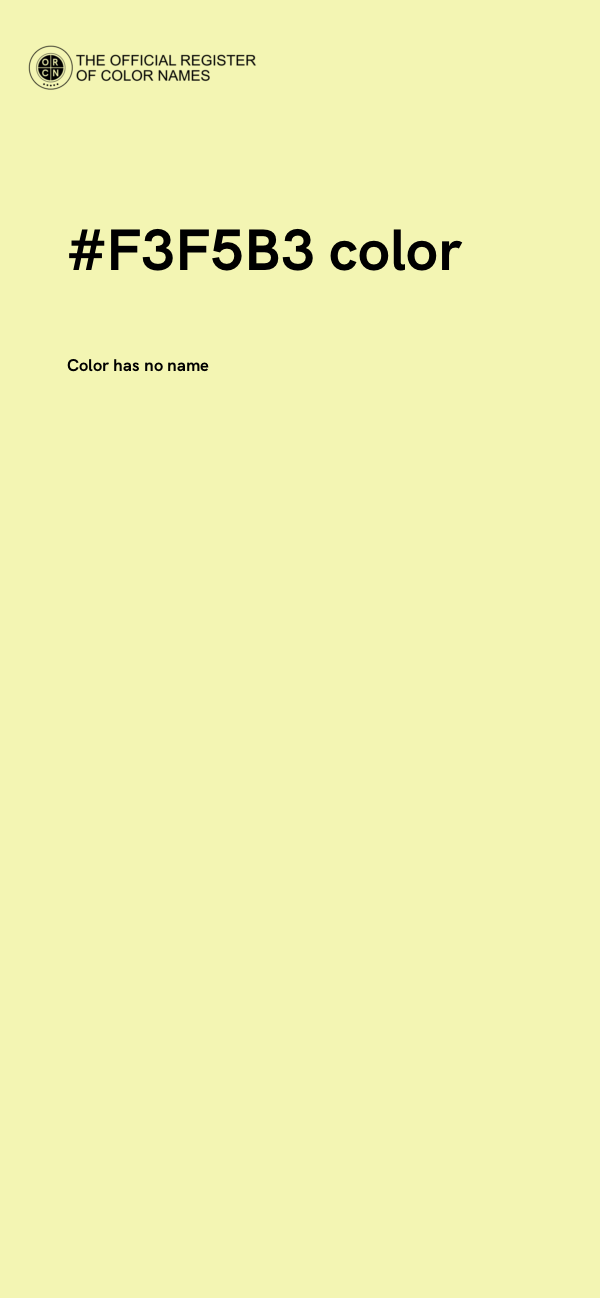 #F3F5B3 color image