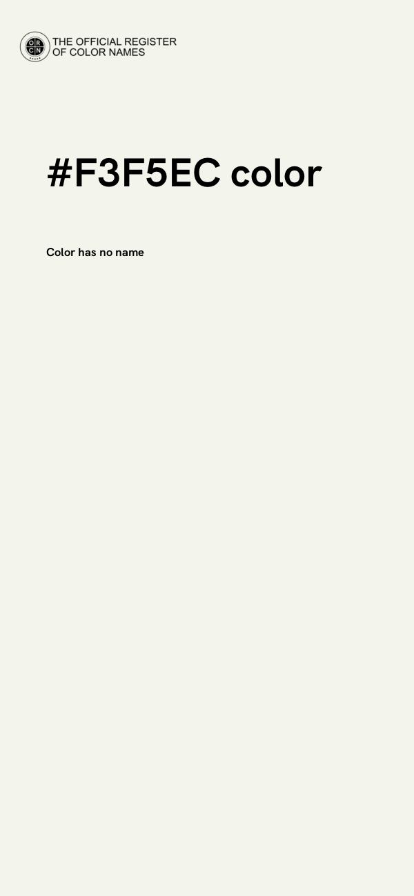 #F3F5EC color image