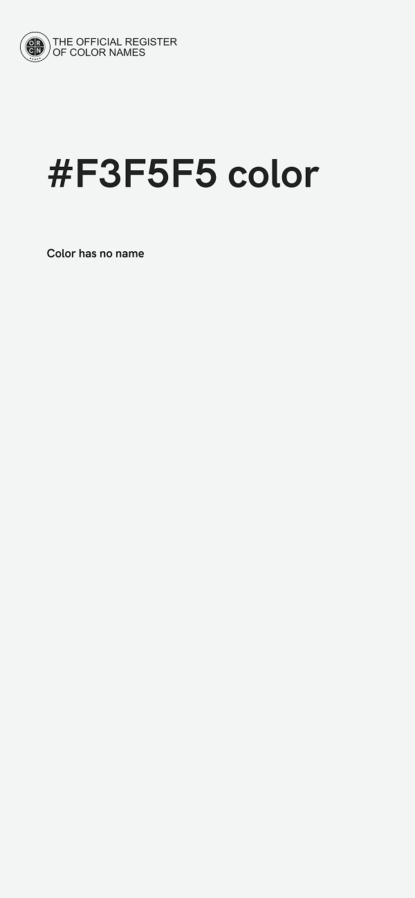 #F3F5F5 color image