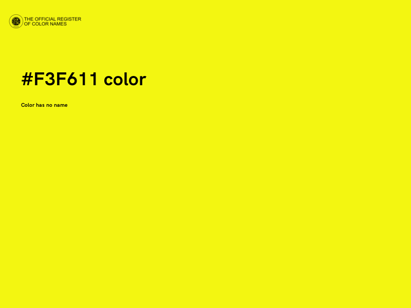#F3F611 color image