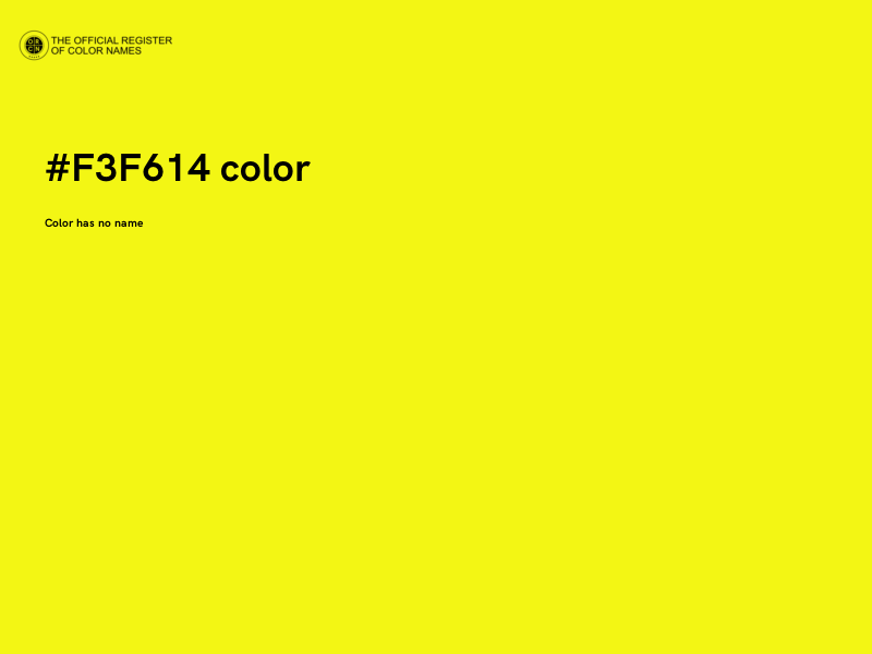 #F3F614 color image