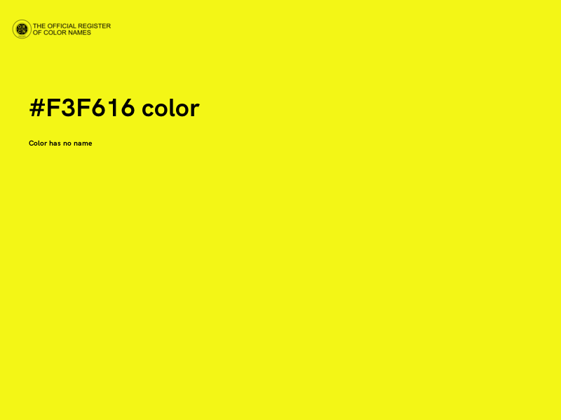 #F3F616 color image