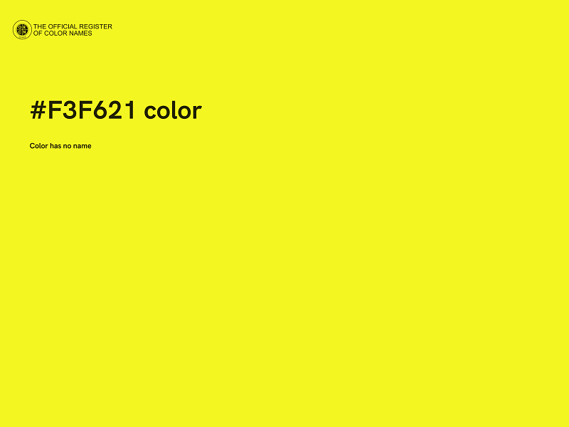 #F3F621 color image