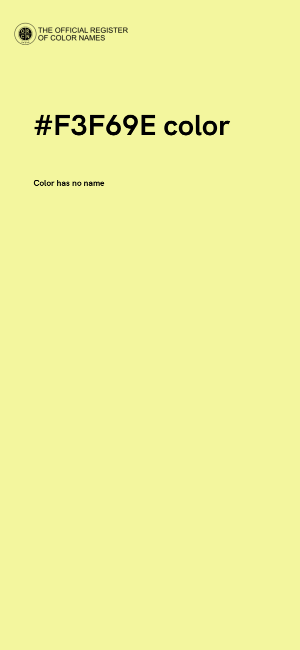 #F3F69E color image