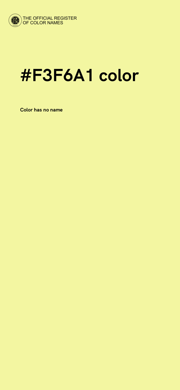 #F3F6A1 color image