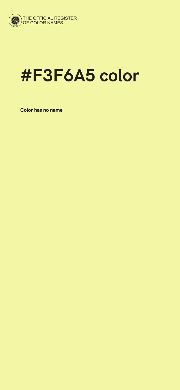 #F3F6A5 color image