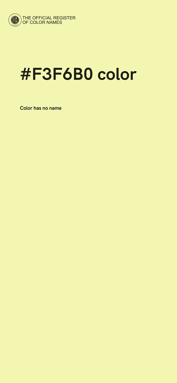 #F3F6B0 color image