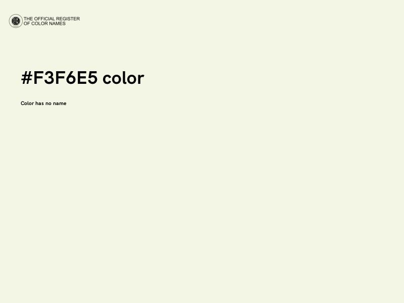 #F3F6E5 color image