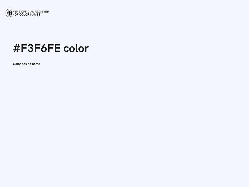 #F3F6FE color image