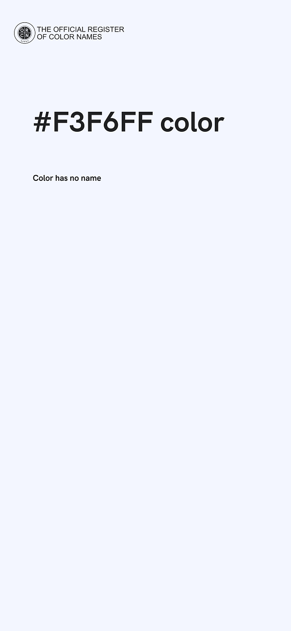 #F3F6FF color image