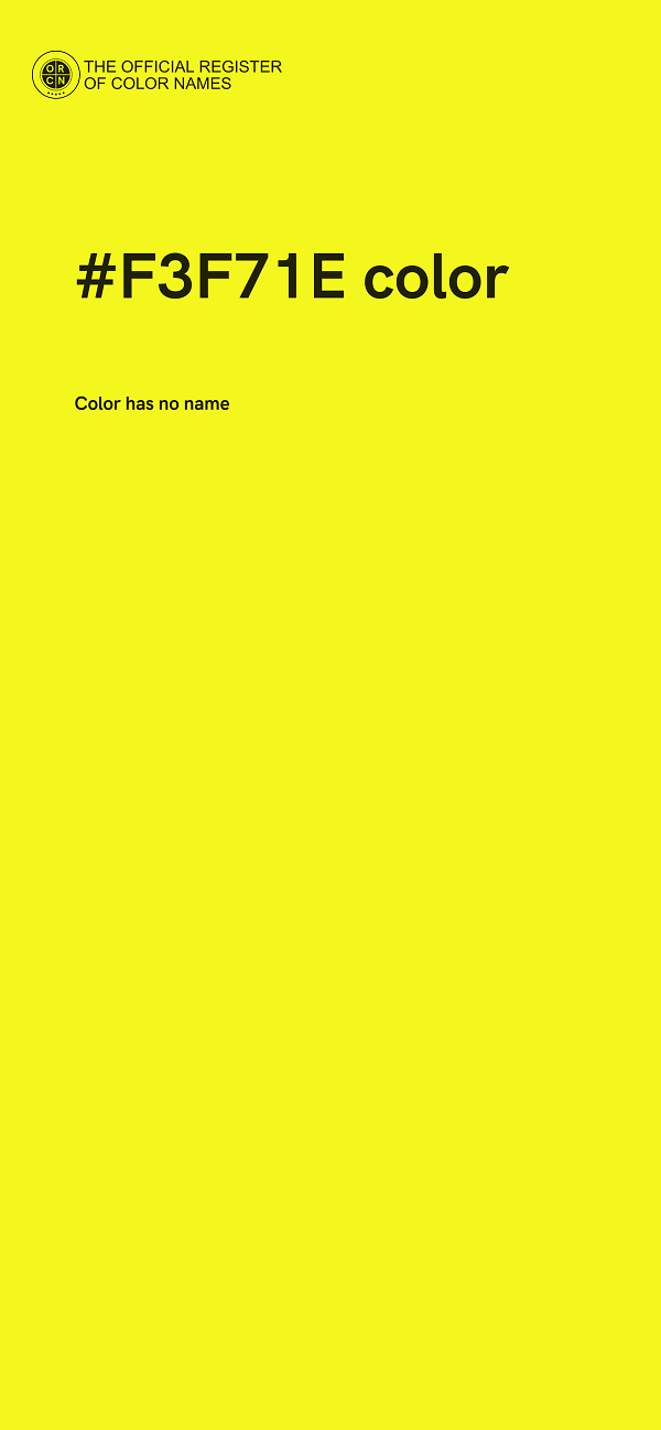 #F3F71E color image