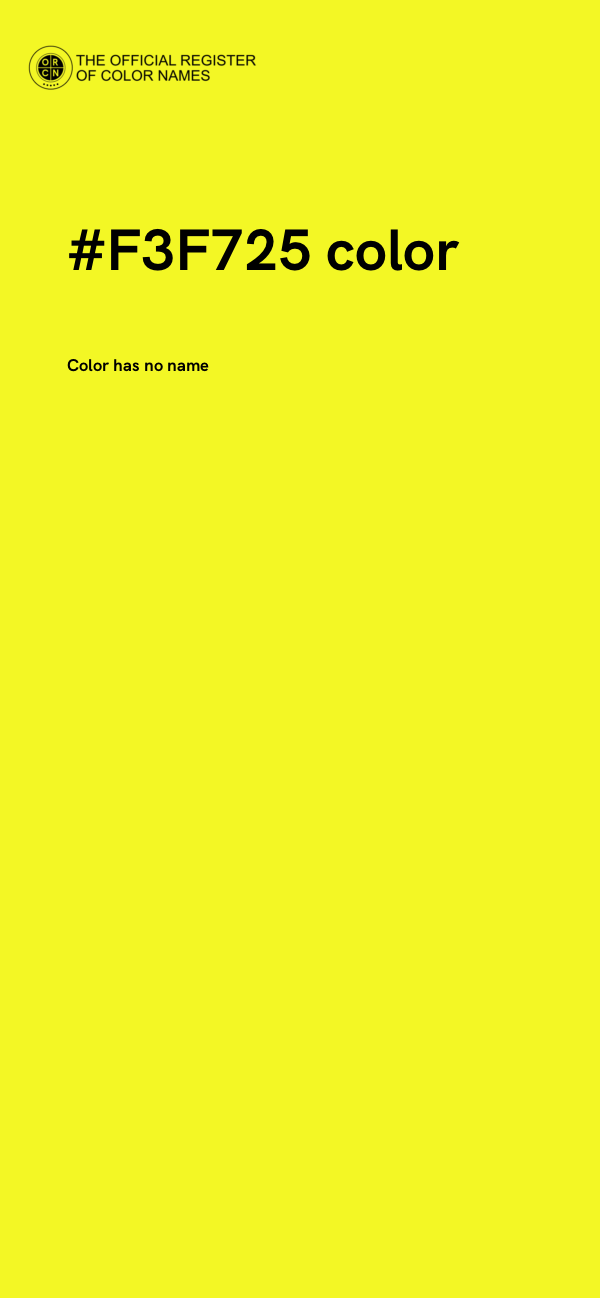 #F3F725 color image