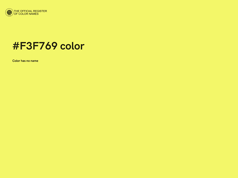 #F3F769 color image