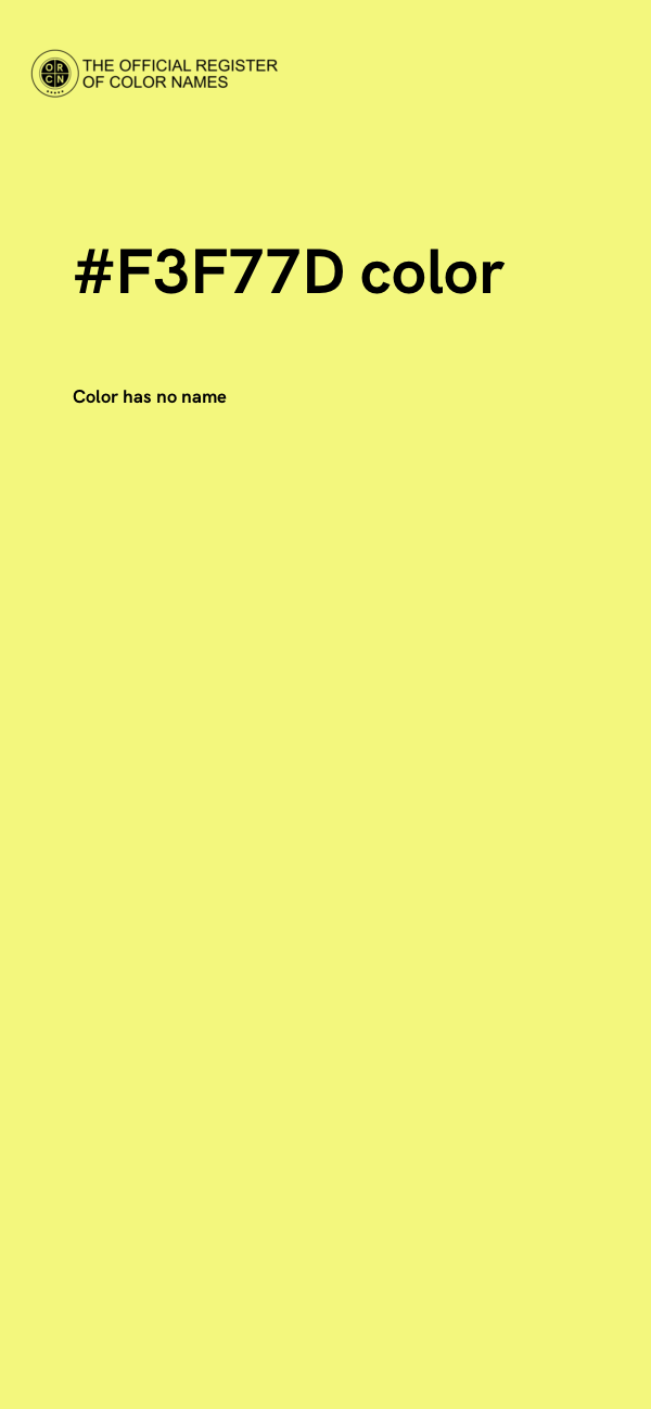#F3F77D color image