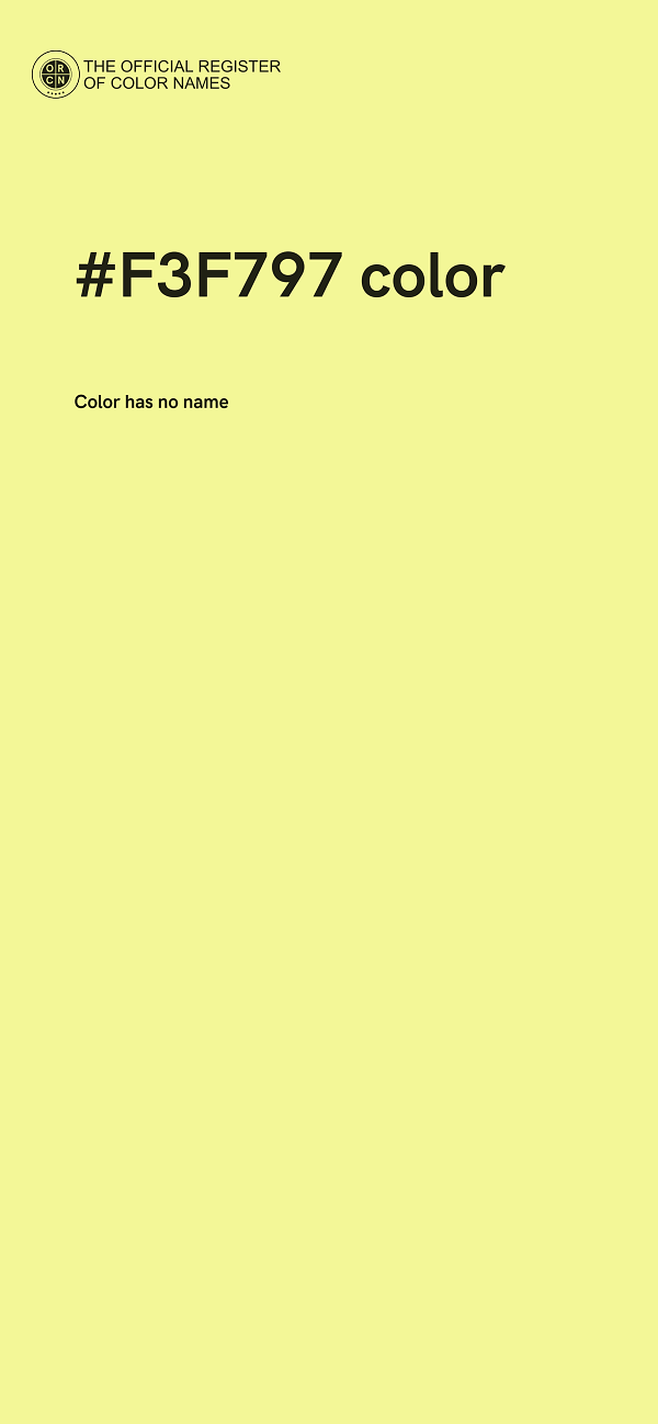 #F3F797 color image