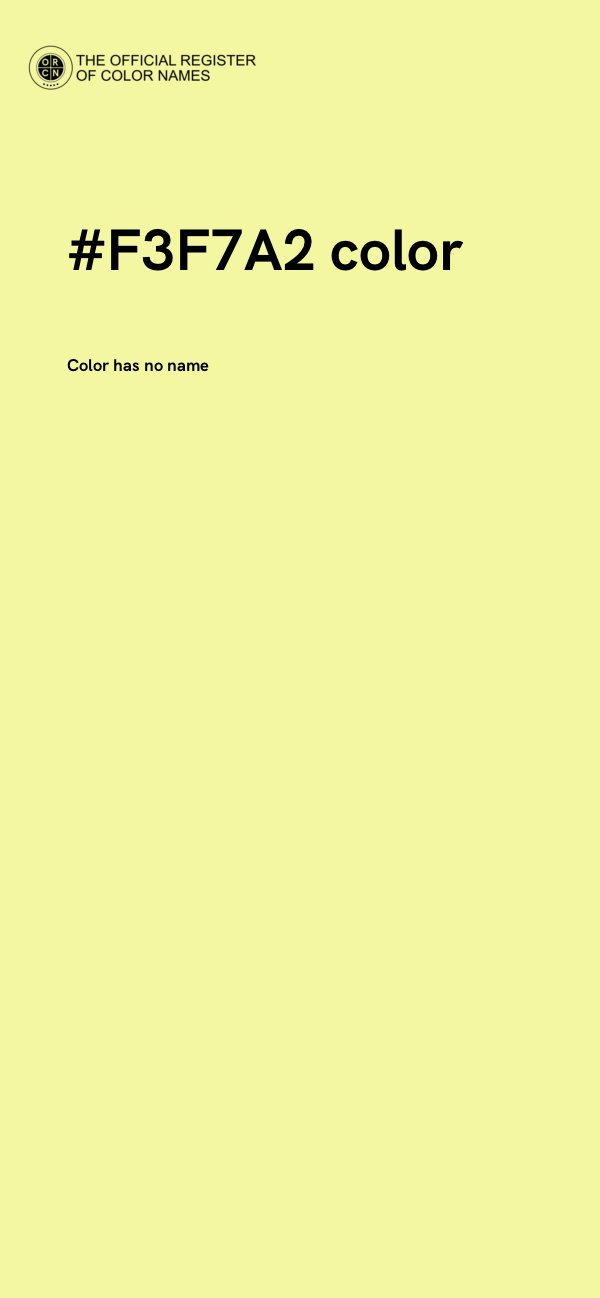 #F3F7A2 color image