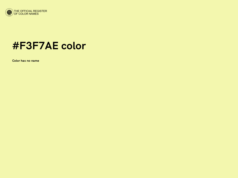 #F3F7AE color image