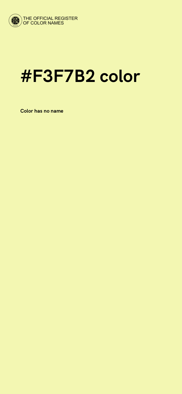 #F3F7B2 color image