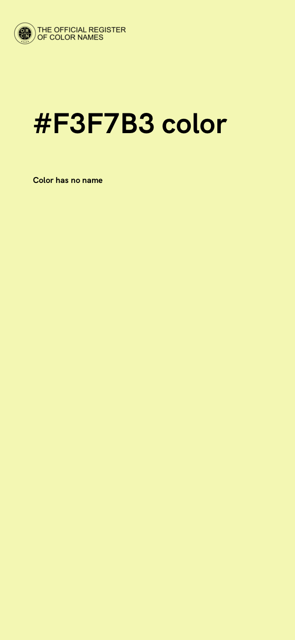 #F3F7B3 color image
