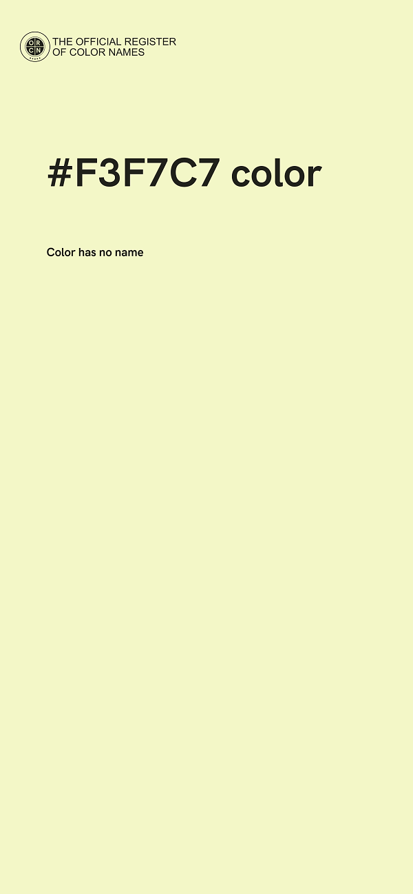 #F3F7C7 color image