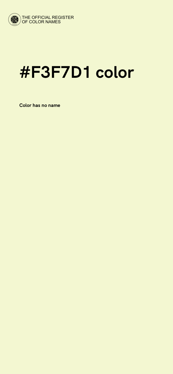 #F3F7D1 color image