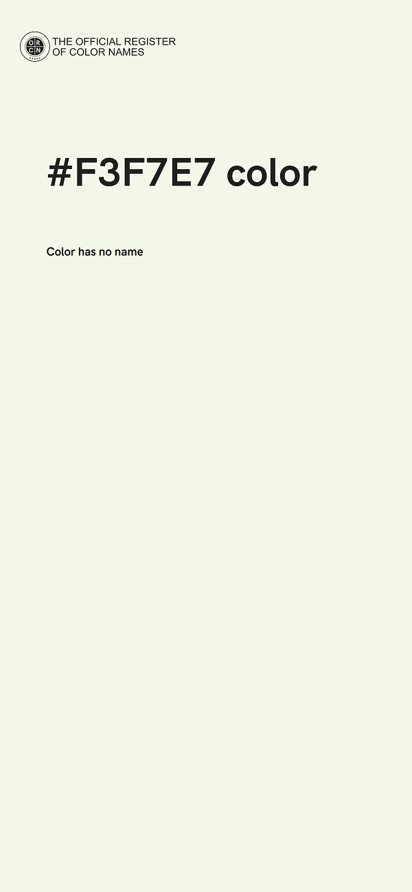 #F3F7E7 color image