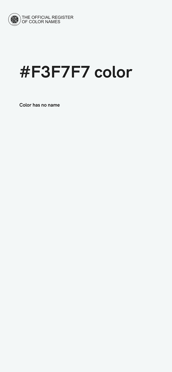 #F3F7F7 color image