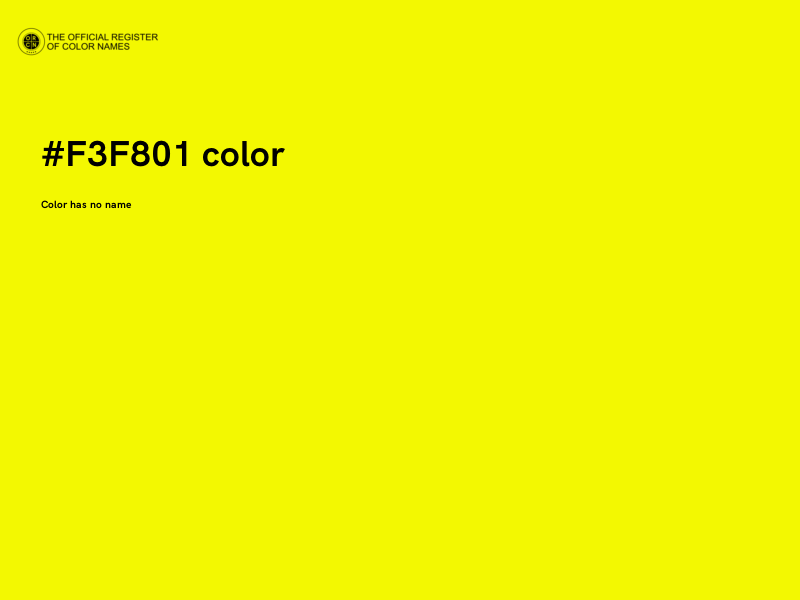 #F3F801 color image