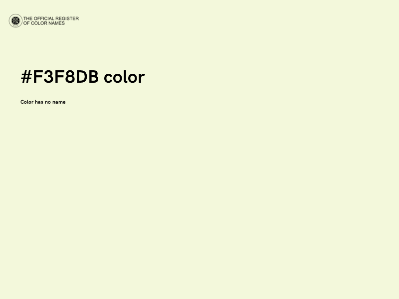 #F3F8DB color image