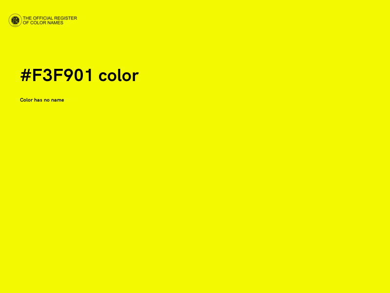 #F3F901 color image