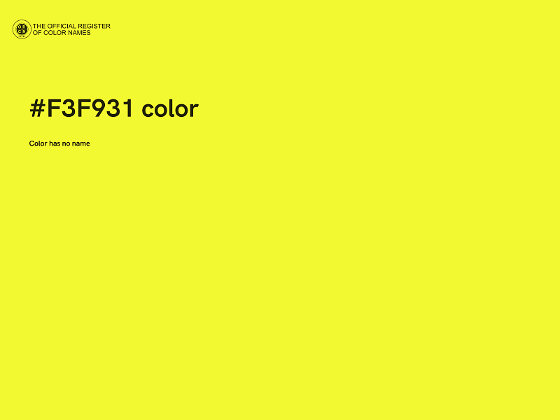 #F3F931 color image