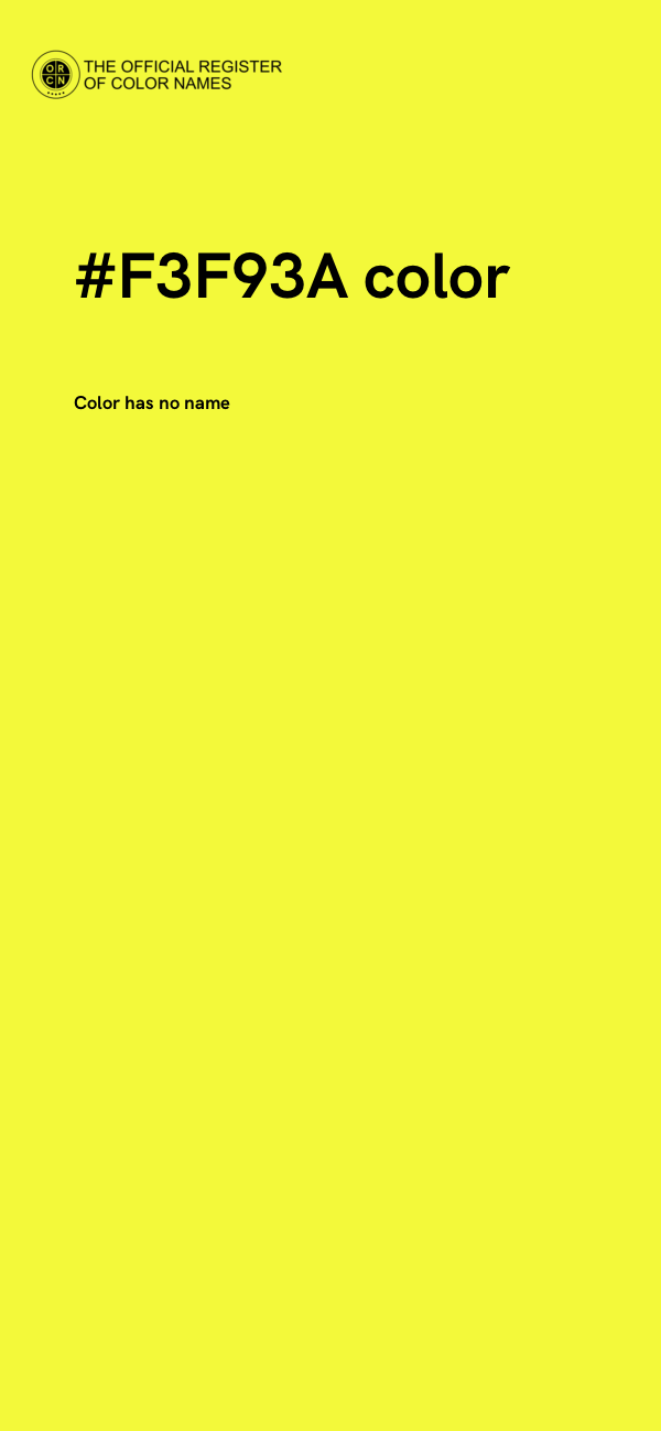 #F3F93A color image
