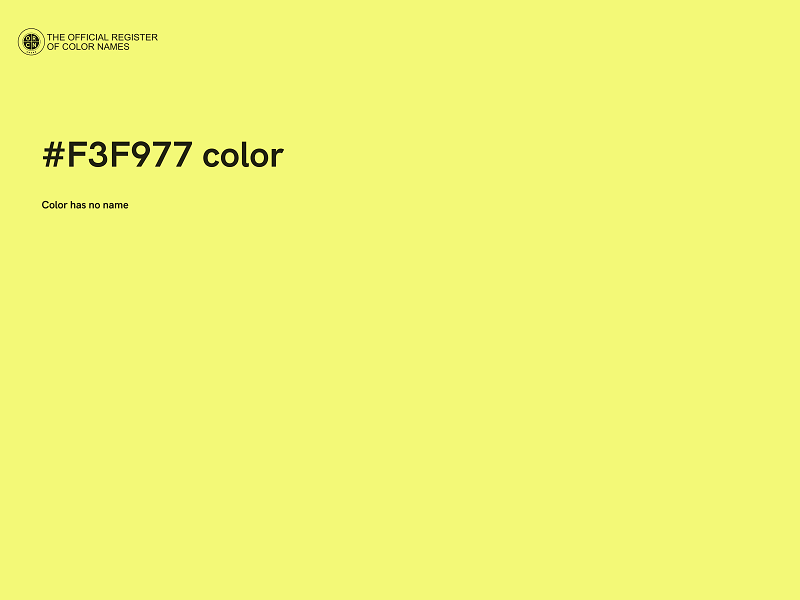 #F3F977 color image