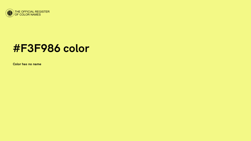 #F3F986 color image