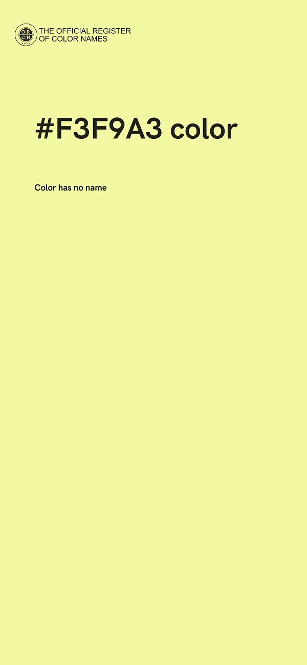#F3F9A3 color image