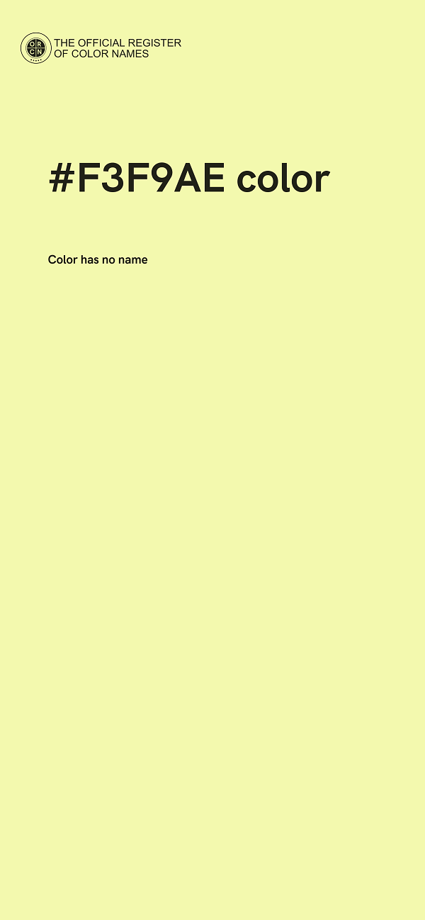 #F3F9AE color image