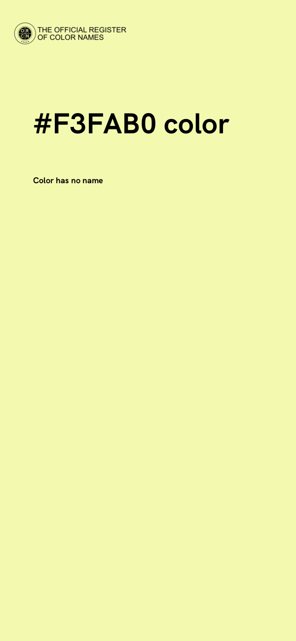 #F3FAB0 color image