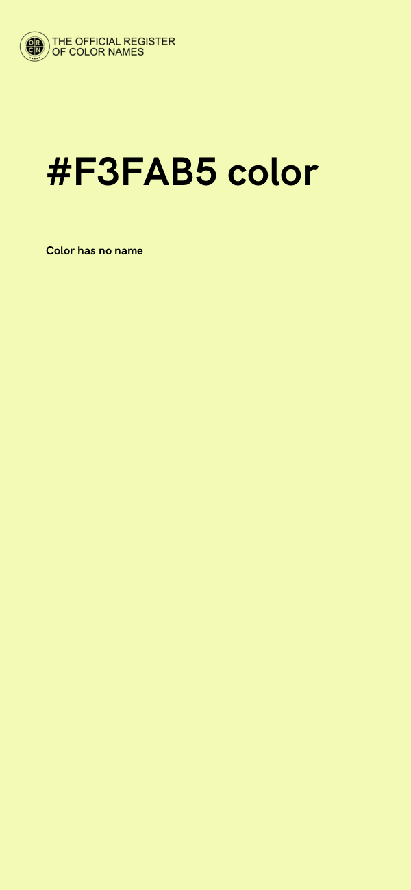 #F3FAB5 color image