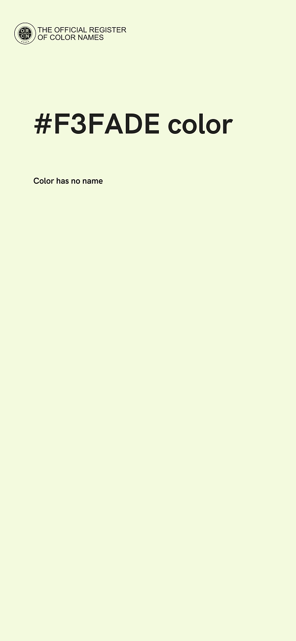 #F3FADE color image