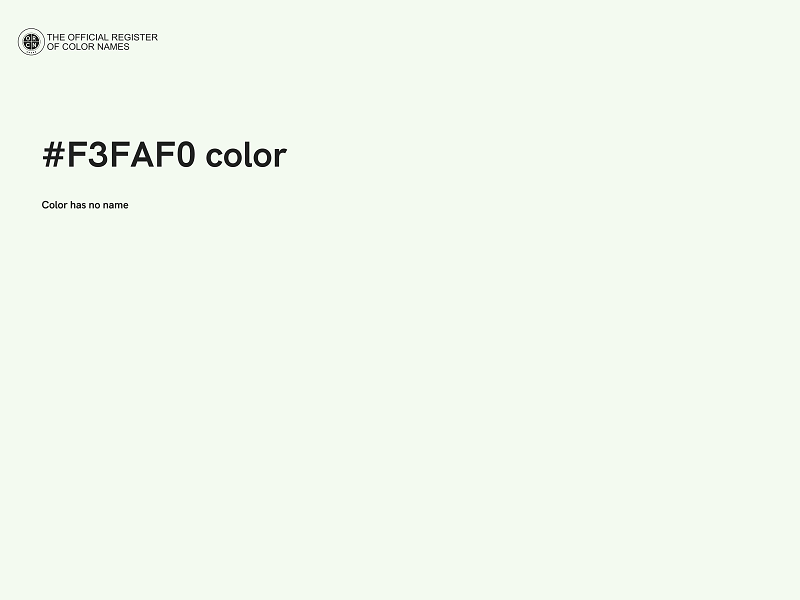 #F3FAF0 color image