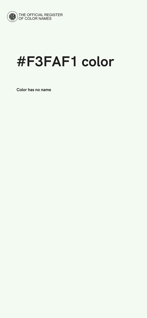 #F3FAF1 color image