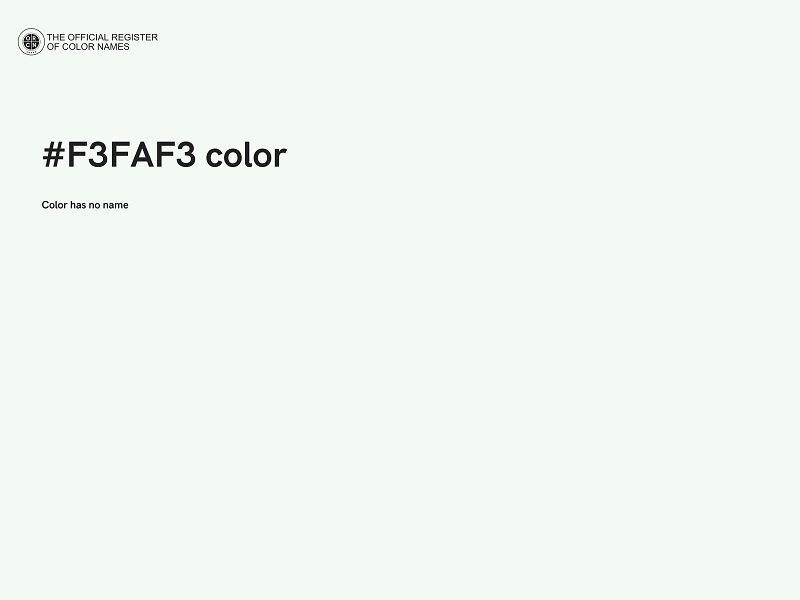 #F3FAF3 color image