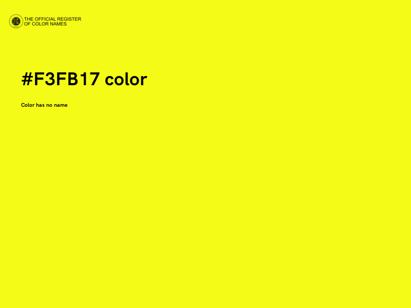 #F3FB17 color image